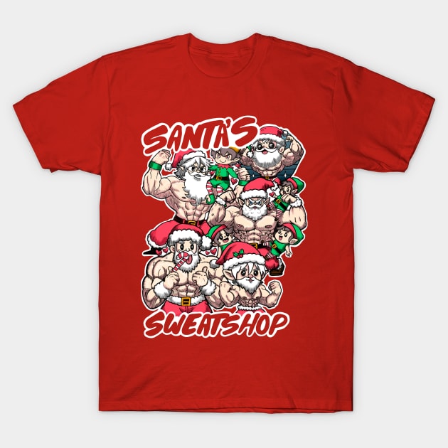 Santa’s Sweatshop T-Shirt by Shotgaming